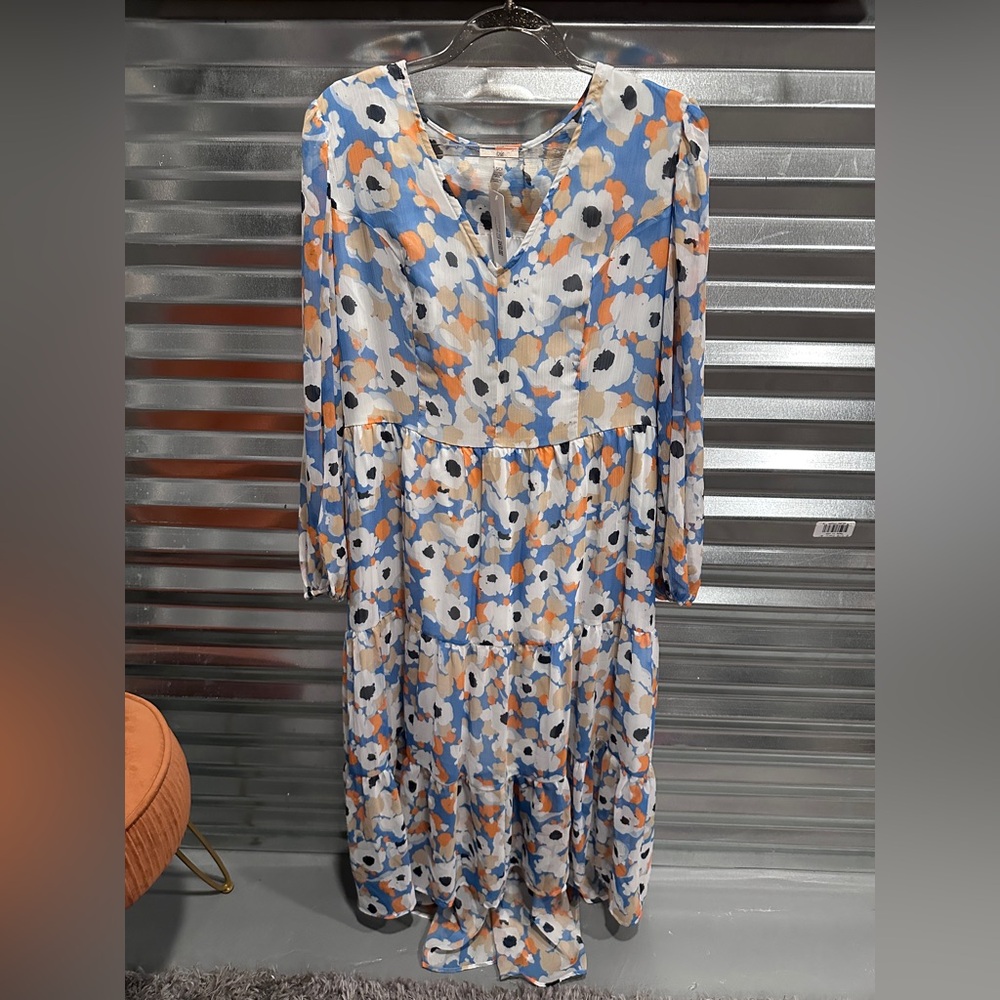Joie long floral dress woman’s size small